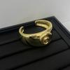 Moda Europeia e Americana Pulseira de Personalidade Simples Nicho Retrô Temperamento Pulseira de Liga Metálica Rosto Brilhante Pulseira Vórtice Acessórios de Joalheria