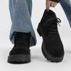 Botas de Trabajo de Moda Retro Amarillas para Hombre de Otoño Nuevas de Caña Alta con Suela Gruesa Derby de Gamuza