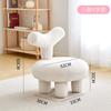 Taburete Pequeño de Cachemira Banco para el Hogar Moderno Sencillo Sala de Estar Sofá Taburete Bajo para Niños Banco Taburete de Animal Banco para Cambiar Zapatos