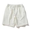 Shorts Estilo Japonês para Adolescentes, Novos Shorts de Cinco Pontos com Cordão, Caimento Solto, Esportivos Casuais de Verão, Cor Sólida, Secagem Rápida, Pernas Retas para Meninos