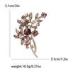 Nova Moda Vintage Rhinestone Buquê Planta Broche Personalizado Niche Women's Casaco Casaco Corpete Jóias Pin