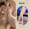 Pijamas Sexy para Mujer en Verano, Malla con Borde de Encaje, Transparentes, Calientes y Tentadores, Botón Frontal Habitación Privada con Tentación de Pura Pasión Ropa de Dormir con Tirantes