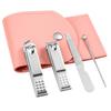 Venta al por mayor de herramientas de belleza para uñas y manicura, cortaúñas, cortaúñas, cortaúñas, regalos de manicura, juego de 4 piezas
