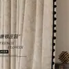 Downton Abbey Retro Francês Chenille Teto de Baía Cortina para Sala de Estar Quarto Cortina de Sentido Premium para Vila Casa Gêmea