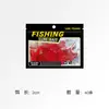 Gusanos Minnow de Cola Dividida Dinámicos con Fuerte Olor a Pescado, Gusanos Suaves para Pesca con Microcebos, Señuelo para Pescar Carpa Crucian y Carpa