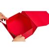 Caja de Regalo Personalizada Caja Plegable de Una Pieza Tamaño Extra Grande Caja de Embalaje Souvenir Tapa Abatible Caja Vacía Cinta Bolso de Papel