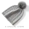 Cachemira 2026 Otoño/Invierno Nuevo para Mujer de Gama Alta Color Sólido Tejido para Exteriores Cálido Moda Tejido de Punto con Pompón Gorro Casual