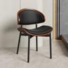 Cadeira de jantar italiana antiga Home Light Luxury Imus Chair Cadeira com encosto em madeira maciça para reuniões em casa Retro Instalação gratuita