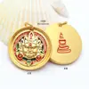 Joyería de aleación estilo étnico chino, collar con colgante del Dios de la Riqueza Amarillo, accesorio decorativo para hombres y mujeres, venta al por mayor de fábrica