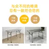 Mesa Retangular de Aço Inoxidável Dobrável Mesa de Jantar Bar Caseiro Churrasqueira ao Ar Livre Mesa para Comer Feira Noturna Fast Food Catering Comercial