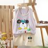 Conjunto de Colete Infantil Algodão Puro Roupas de Verão para Meninas Estilo Coreano Roupas Infantis Novo Estilo 2026 Conjunto de Duas Peças para Meninos de Verão Atacado