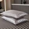 Funda de almohada de satén de comercio exterior transfronterizo de Amazon, funda de almohada de satén jacquard de seda, funda de almohada de satén tipo sobre