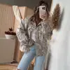 Chaqueta de Mezclilla Retro Europea y Americana Transfronteriza 2026 Hojas Secas Camuflaje Solapa Holgada Hombro Caído Chaqueta de Trabajo