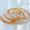 Brasil natural mel cor açúcar fina rodada ágata pulseira feminina laranja claro cor primária beleza calcedônia pulseira