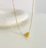 Estilo Ins Acero Inoxidable Corazón Grande Collar Pulsera Juego de Joyería Cadena de Bolas Exagerada Chapado en Oro de 18K Collar que No se Desvanece