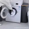 Cesto de Roupa Transfronteiriço Fabricante Atacado Design de Listras Vista Lateral Caixa de Armazenamento com Bolsa Interna Removível Cesto de Armazenamento Dobrável