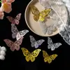 Pegatinas de Pared de Mariposa Estéreo 3D Decorativas de Alta Gama Autoadhesivas para Decoración del Hogar Boda Pegatinas de Fondo Papel Tapiz DIY