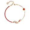 Pulsera Koi de Orilla para Mujer Verano Chica Cuerda Roja Cuerda de Mano 2023 Nuevo Regalo de Cumpleaños para Novia Venta al por Mayor