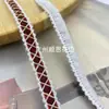 Accesorios de Ropa para Mujer con Adorno de Encaje en Forma de X Tejido de Terciopelo Estilo Coreano Inspirado en Chanel, Puño DIY, Materiales para Prenda Qipao