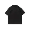 Yidao Vintage 2026 Verano Nuevo Estilo Callejero Japonés Patchwork Media Cremallera Diseño de Solapa Casual Suelta Manga Corta Camiseta para Hombre
