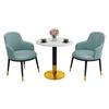 Mesa de negociación y silla de recepción combinadas para tienda de té con leche, oficina de ventas, salón de belleza, recepción comercial, mesa y silla sencillas para apartamento pequeño y ocio.