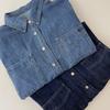 [Recomendación Principal] Estilo Coreano Casual de Principios de Otoño Más Fácil de Combinar Camisa de Mezclilla para Mujer Holgada Casual La Más Fácil de Combinar Top