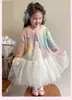 Suéter Cárdigan de Primavera para Niñas 2025 Nuevo Abrigo Delgado Estilo Western para Niños Top de Punto Coreano para Bebé de Primavera y Otoño