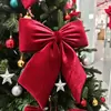 Adornos para Árbol de Navidad con Lazo Rojo Plisado, Decoraciones de Escena de Boda con Lazo, Decoraciones de Tienda con Lazo, Lazo