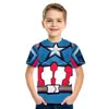Nuevas Camisetas de Fitness 3D de los Vengadores Iron Man de Amazon para Hombres y Mujeres, Camisetas de Manga Corta para Entrenamiento Físico Infantil al por Mayor