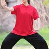 Nueva Uniforme de Tai Chi para Mujer Ropa de Práctica Bagua de Tai Chi 2025 Verano Camiseta de Manga Corta Tai Chi Superior para Hombre