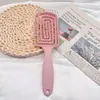 @Peine Repelente de Mosquitos Rosa Peine Esponjoso de Corona Alta Peine para Cabello Largo de Mujer Peine Hada Macarrón Peine de Masaje de Costillas