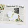 Cinta de simulación de cabeza de flor de Phalaenopsis, impresión 3D, planta verde, decoración de boda, juego de flores, decoración al por mayor