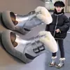 Botas de Nieve para Niñas 2026 Otoño/Invierno Nuevos Zapatos Casuales Versátiles y de Moda para Niños, Elegantes y Cálidos con Forro de Felpa