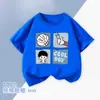 Camiseta de Verano para Niños de Algodón con Mangas Cortas, Estampada de Moda, Ropa Infantil, Sudadera Informal para Niños Mayores, Camiseta de Moda Infantil