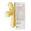 Senhora Misteriosa - Vibrador Aquecido Doudoulong (Amarelo Ervilha) - Vibrador Especializado para o Prazer Feminino e Autoestimulação