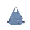2026 Nueva Bolsa de Pecho de Mezclilla Ligera de Moda Genial para Mujer Moda Transfronteriza Versátil Mochila Pequeña Lavada Bolso Cruzado de un Solo Hombro