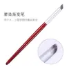 Caneta Estampa para Nail Art Artefato de Borrão Degradê Pincel de Pintura Flor com Terapia de Luz Pincel Único para Esfumar Ferramenta de Nail Art Venda por Atacado