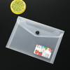 A7 Carpeta de Archivo de Presión Transparente Mate Creativa Minimalista Bolsa de Documentos de Plástico Bolsa para Recibos Colección de Material de Oficina para Estudiantes