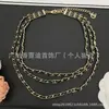 Nuevos Pendientes Chanel Collar de Familia Antigua Pulsera TB Pendientes CD Dior Réplica con Etiquetas Versión Alta Venta al por Mayor de Fábrica