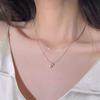 Collar de Cadena de Hueso de Serpiente de Doble Capa 2025, con Colgante de Perla, Simple y Elegante, Versátil Cadena para Clavícula, Gargantilla de Moda
