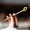 Este Año de Vida Danza de la Serpiente Pasador de Pelo Sándalo Verde Disco de Madera Antiguo para el Cabello Pasador de Madera Hecho a Mano del Año de la Serpiente Pasador de Pelo de Sándalo Sentido Avanzado Pasador para el Cabello
