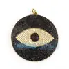 Accesorios de joyería DIY cobre puro microincrustado ojo de diablo ojo maligno ojo colgante