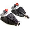 Conector de alimentación de CC de tipo empuje sin soldadura, conector macho y hembra de 12 V para videovigilancia, terminal de conexión de 5,5 x 2,1 mm