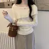 Tejidos de Diseño 2026 Primavera/Otoño Adelgazante Elegante Moderno Versátil Manga Larga Chic Ceñido al Cuerpo