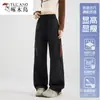 Calça de Trabalho ao Ar Livre Woodpecker Feminina Verão 2026 Nova Cintura Alta Perna Reta Esportiva Casual Calças de Perna Reta Calças de Esqui
