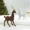 Nuevos Adornos de Reno Navideño Adornos de Arreglo Ins Ciervo con Aterciopelado Brillante Decoraciones para Árbol de Navidad Accesorios para Fotos