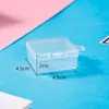 Caixa Plástica Transparente Vazia Quadrada Miçangas Perler Peças de Brincos Caixa de Embalagem Caixa Plástica Caixa de Armazenamento Caixa Organizadora