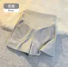 Shorts de Maternidad para Mujer, Estilo Delgado de Verano para Figuras Pequeñas, Deportivos, No Aprietan, Pantalones de Pierna Ancha Adelgazantes, Leggings de Maternidad