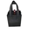 Bolsas de fieltro de color sólido para vino al por mayor transfronterizas, Bolsas de fieltro para regalo tipo tote para 6 botellas, Bolsas de cerveza engrosadas, Hechas a mano personalizadas