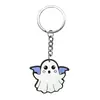Halloween Transfronterizo Nueva Serie de Fantasmas Bolsa de Plástico Blando de PVC Colgante Llavero Accesorios Pequeños de Moda
